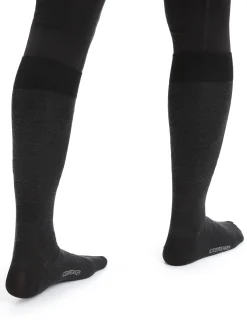 Icebreaker Women's Merino Snow Liner Over the Calf Socks Black New